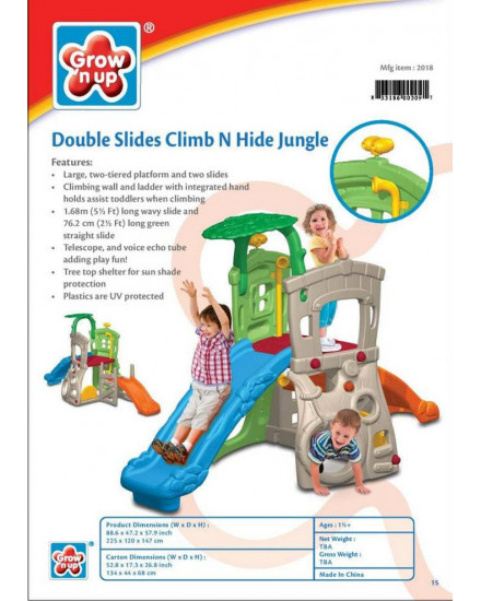 Grow N Up - Double Slide Climb N Hide Jungle