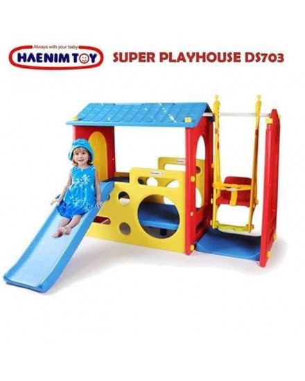 Haenim Super Playhouse Slide and Swing