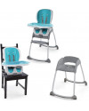 Ingenuity Trio 3-in-1 Smart Clean High Chair - Aqua Blue