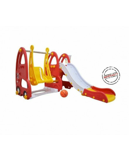 Labeille Luxury London Bus Slide and Swing - Red