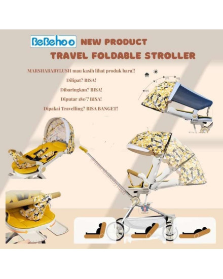 Bebehoo Folding Stroller ST301 - Yellow