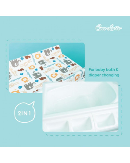 Cocolatte Baby Tafel Bath and Changing Table - animal